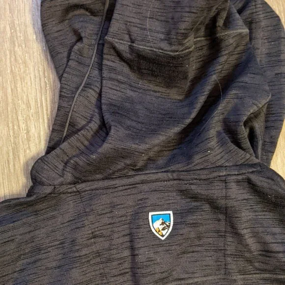 kuhl mens lightweight dark gray pullover hoodie Tour of Utah M Hats included - Picture 7 of 8